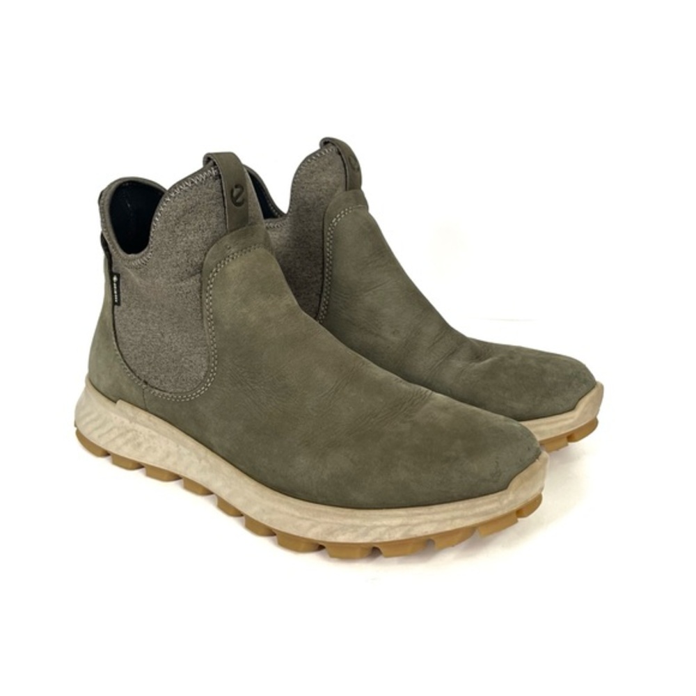 Ecco Women's Olive Green Gore-Tex Pull On Boots Size 9-9.5